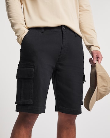 Axel Mid Length Cargo Denim Short