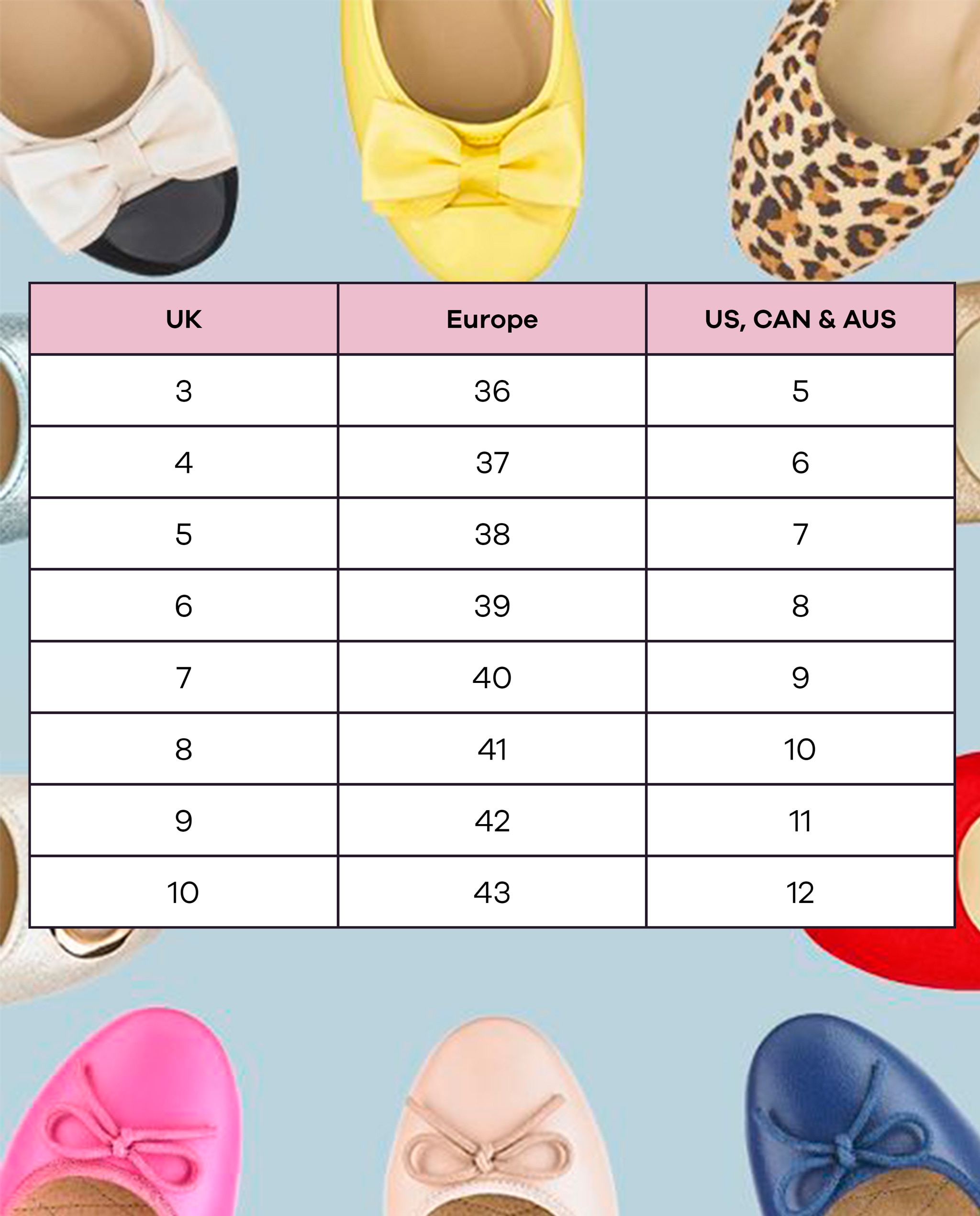 Shoe Size Fit Guide JD Williams