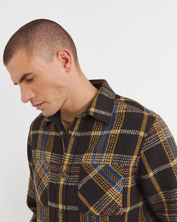 Double Pocket Check Overshirt