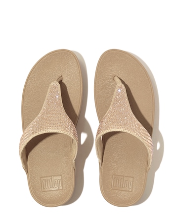 Fit Flop Lulu Crystal Toe-Post Sandals Standard Fit