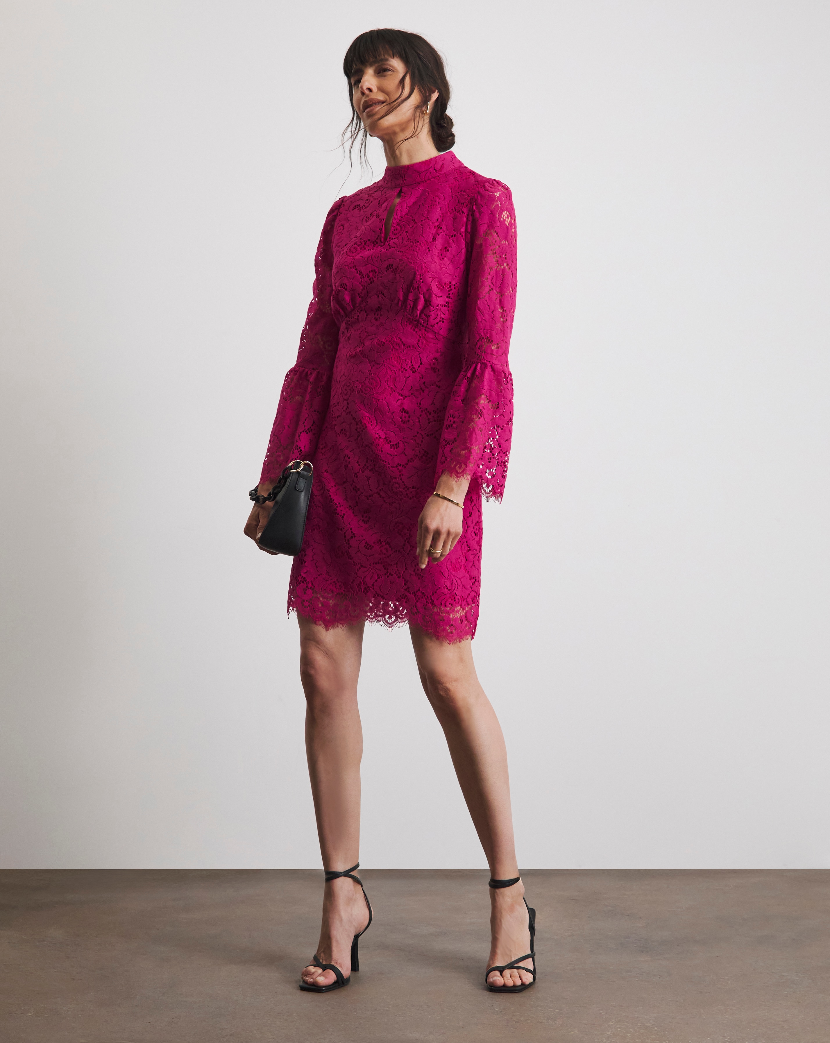 Joanna Hope High Neck Lace Dress JD Williams