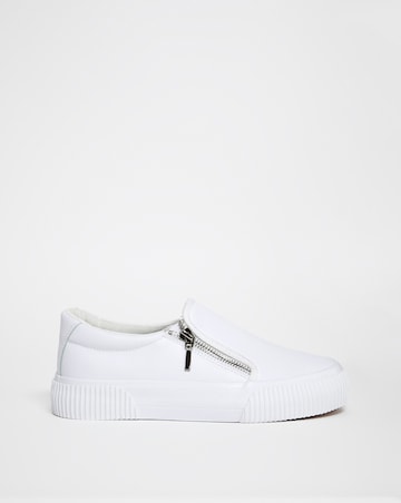 Esme Side Zip Trainers Wide E Fit