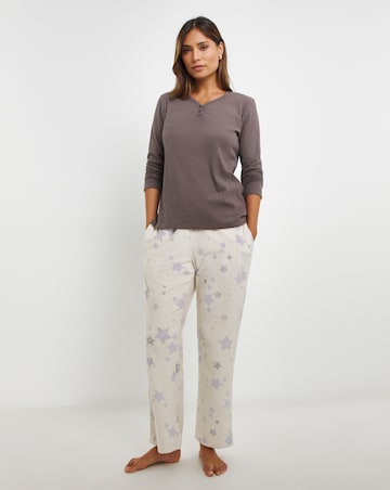 Pretty Secrets Fleece Henley PJ Set