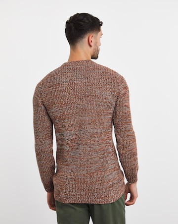 Injection Twisted Crew Neck Knit Jumper