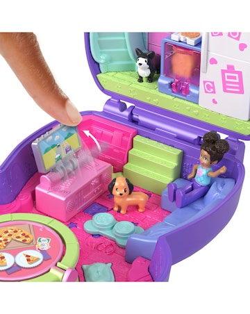 Polly Pocket Sleepover Puppy Compact Playset