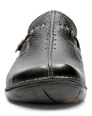 Clarks Un Loop Button Slip On Shoes Wide Fit