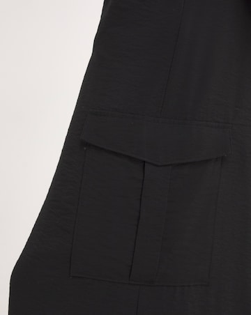 Black Cargo Palazzo Trousers