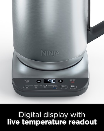 Ninja Perfect Temperature Kettle Stainless Steel KT201UK