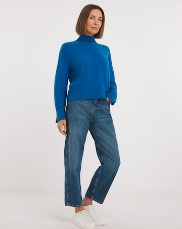 Whistles Wool Double Trim Funnel Neck