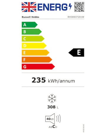 Russell Hobbs RH300CF201W 300L Chest Freezer - White
