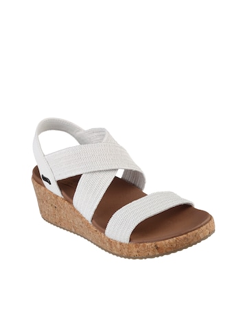 Skechers Wide Fit Beverlee Arch Fit Love Stays Wedge Sandals