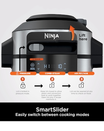 Ninja Foodi 11-in-1 6L SmartLid Muti Cooker OL550UK