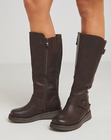 Heavenly Feet Rubymae Knee High Boots Standard Calf Extra Wide EEE Fit