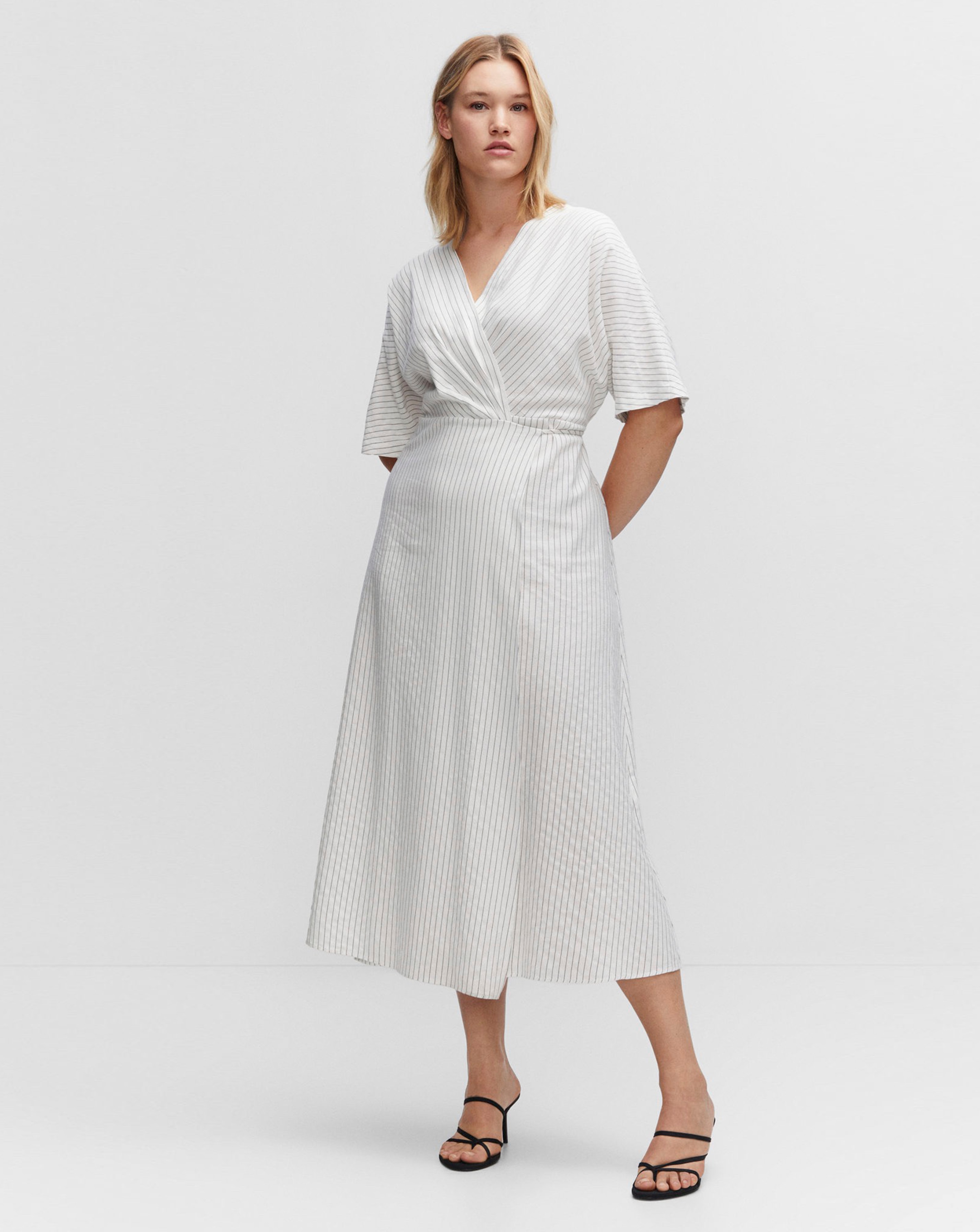 Mango Aldas Wrap Midi Dress JD Williams