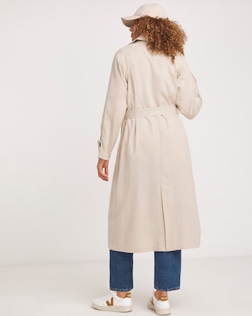 Sand Linen Trench Coat