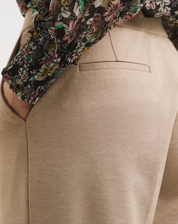 Oatmeal Ponte Straight Leg Trouser