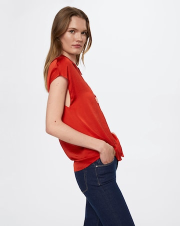 Mango V-Neck Blouse