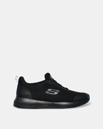 Skechers Black Squad SR Work Wear Wide Fit Shoes