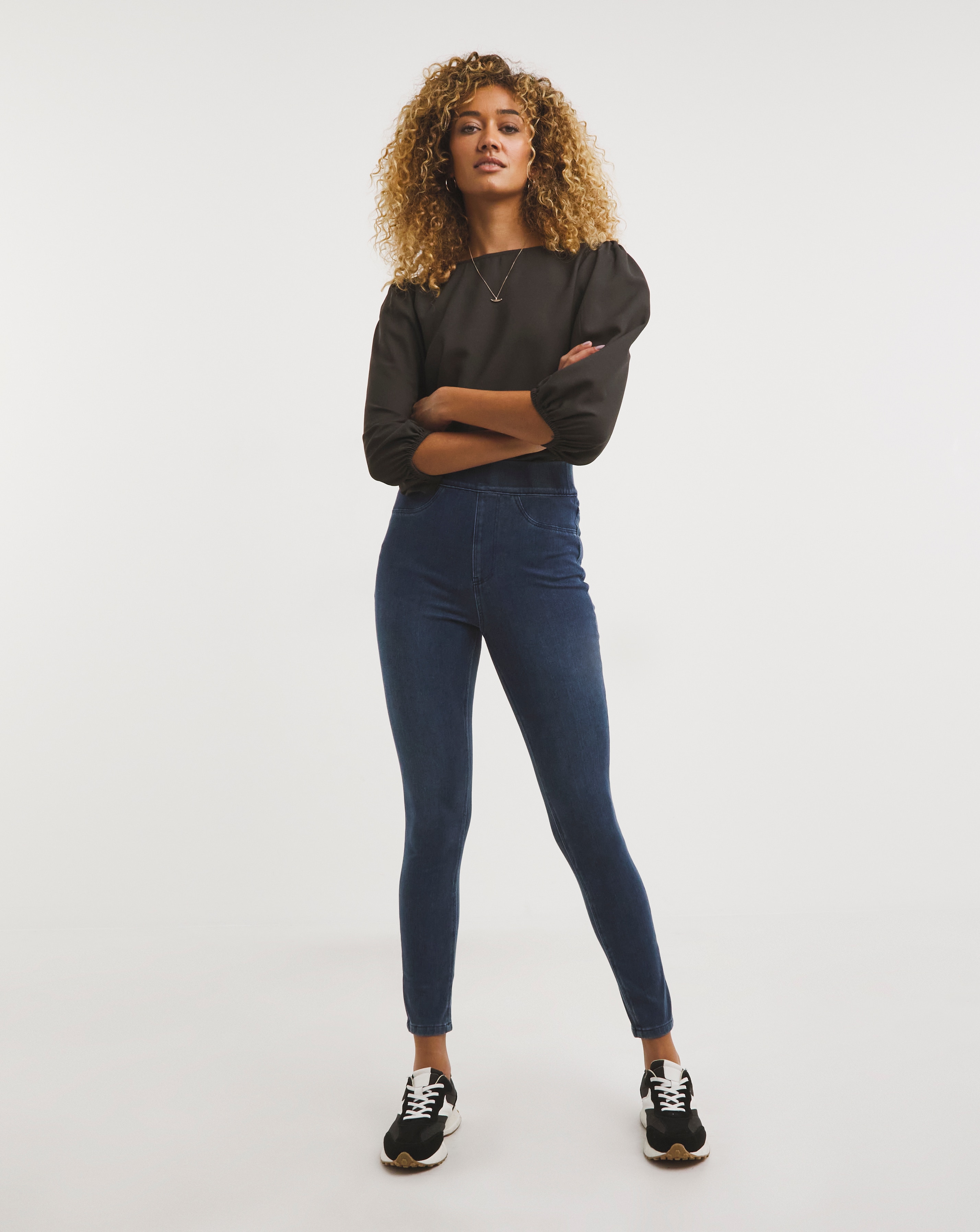 Mid Blue Stretch Jersey Denim Jeggings JD Williams