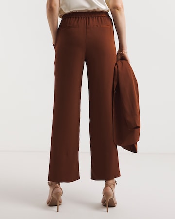 Cognac Wide Leg Trousers