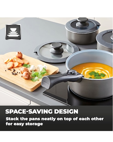 Tower 7 Piece Cookware Set 16,18,20 CM