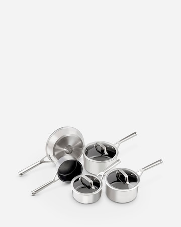 Ninja Foodi ZEROSTICK Stainless Steel 5-Piece Pan Set