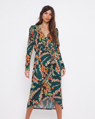 Joanna Hope Luxe Jersey Wrap Midi Dress