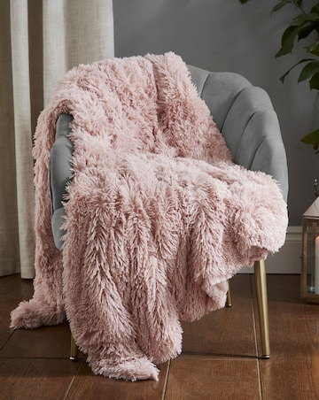 Catherine Lansfield Shaggy Fleece Throw