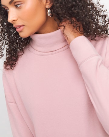 Blush Super Soft High Neck Sweatshirt