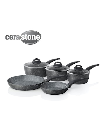 Tower Cerastone Forged 5 Piece Pan Set