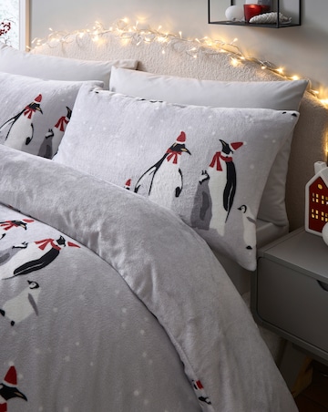 Penguin Fleece Duvet Set