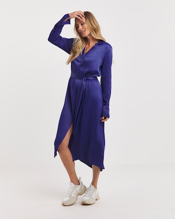 Anthology Satin Shirt Dress