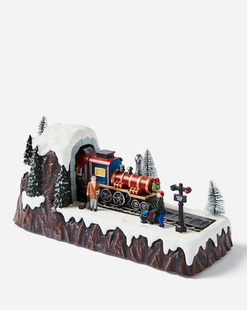 Christmas Moving Train Scene