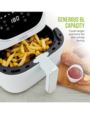 Tower Vortx White 6L Digital Air Fryer