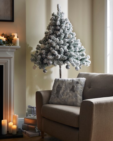 Aspen Half Flocked Christmas Tree