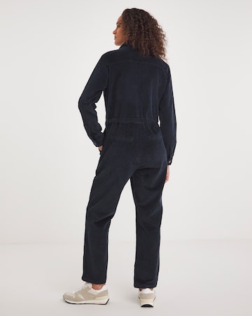 Navy Relaxed Cord Boilersuit