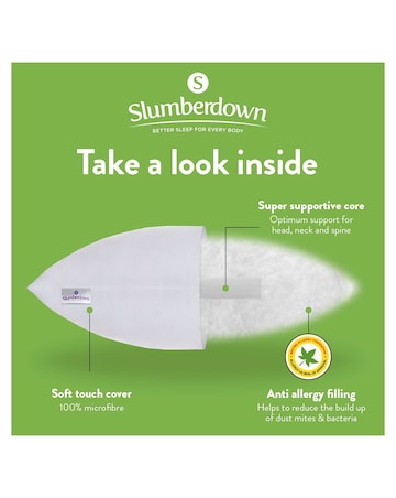 Slumberdown Super Support Anti Allergy 4 Pack Pillows