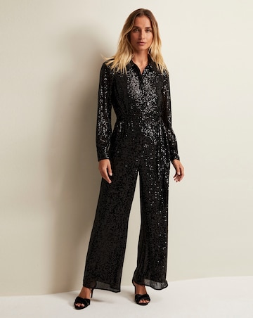 Phase Eight Alessandar Sequin Jumpsuit