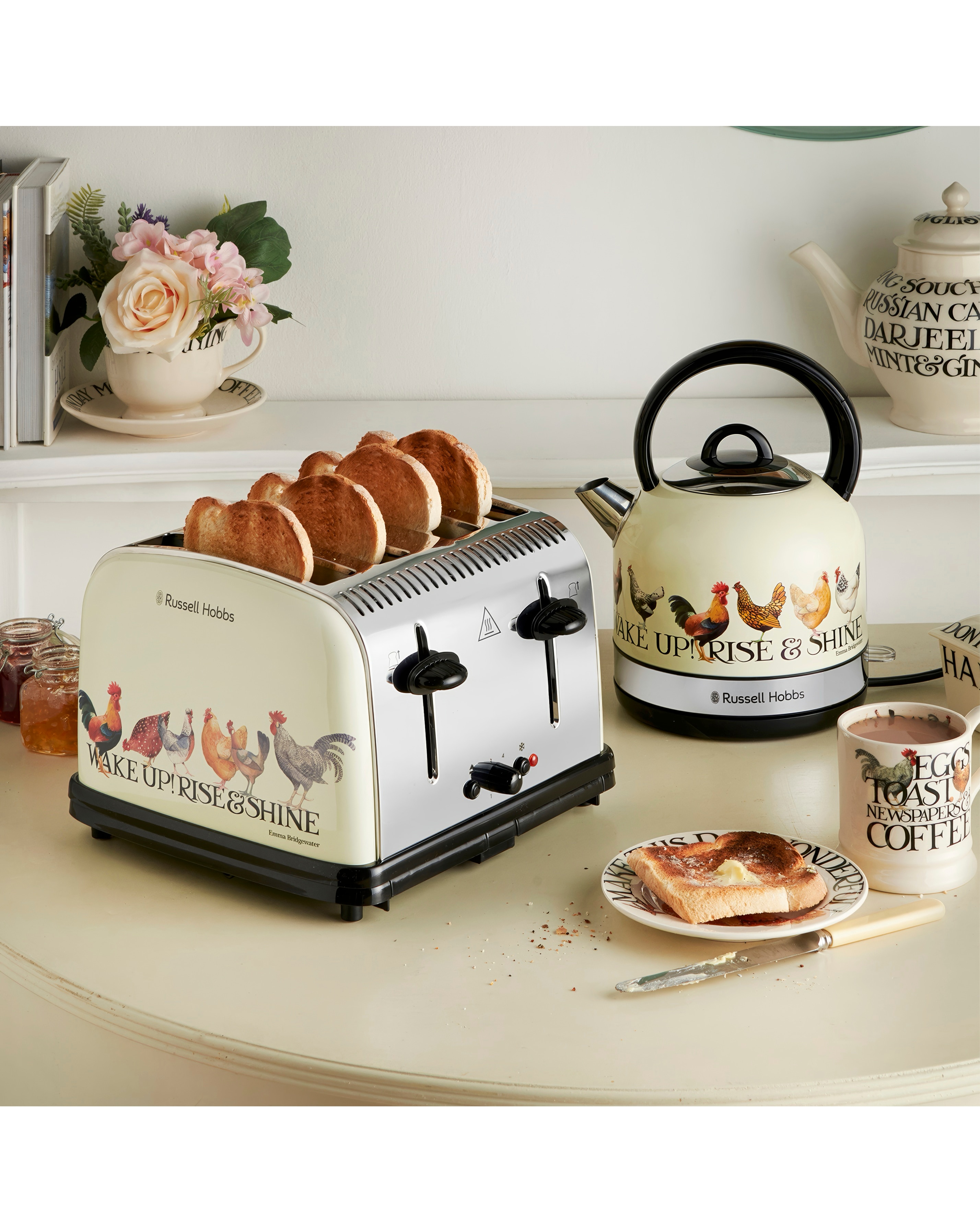 Emma Bridgewater 26270 Rise and Shine Stainless Steel Kettle JD Williams