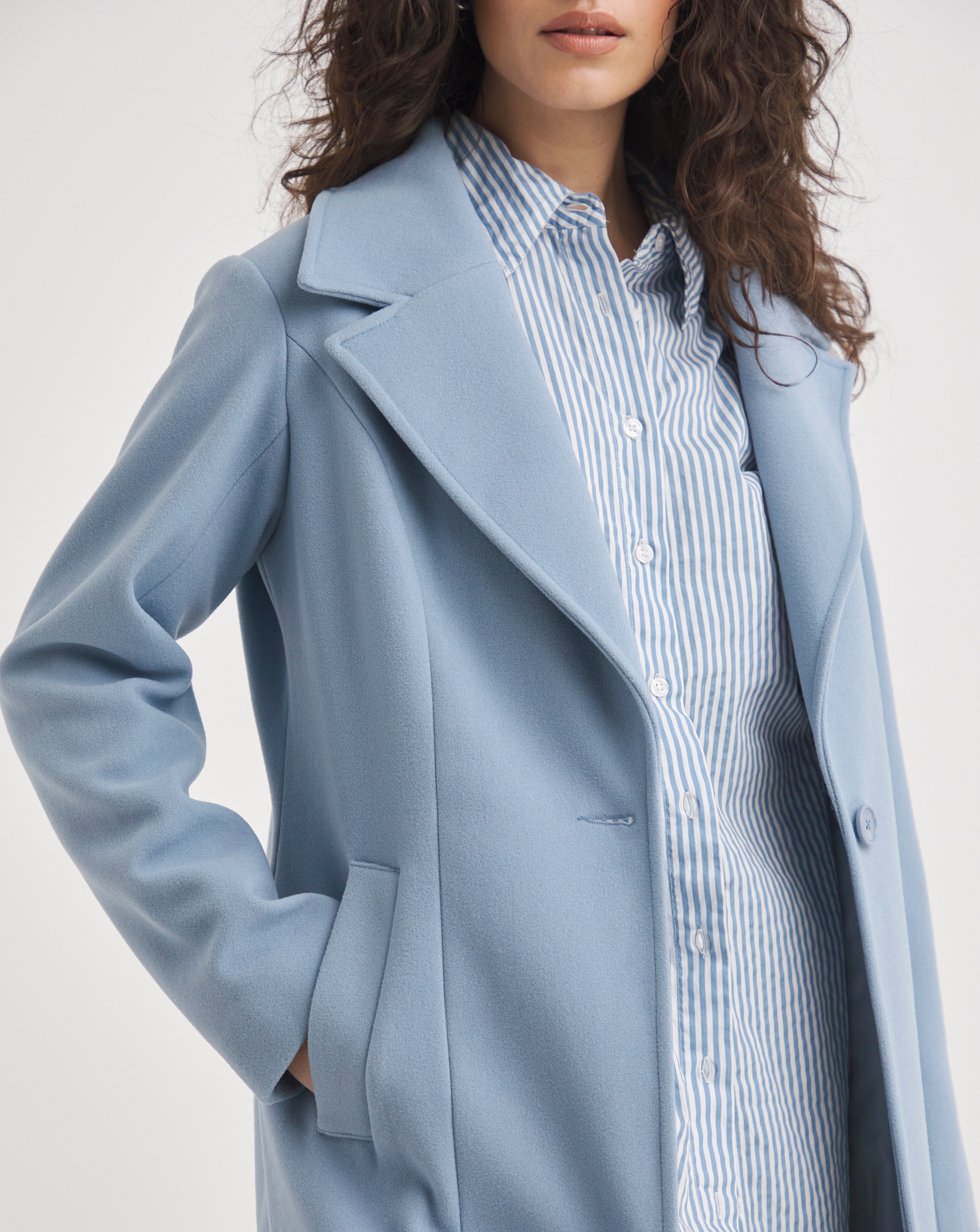 Ladies blue coat best sale