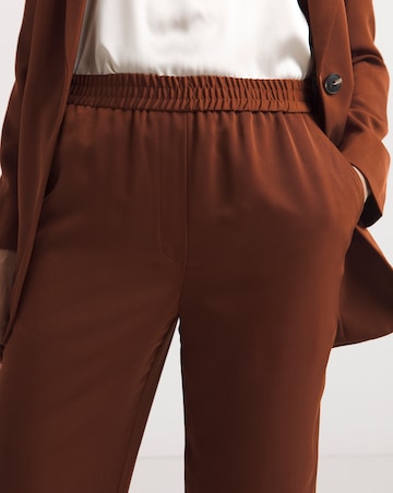 Cognac Wide Leg Trousers