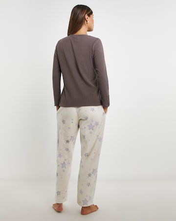 Pretty Secrets Fleece Henley PJ Set