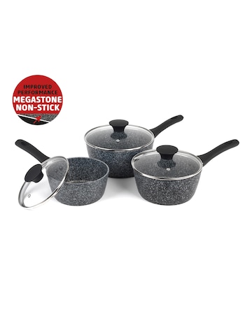 Salter Megastone 3 Piece Pan Set