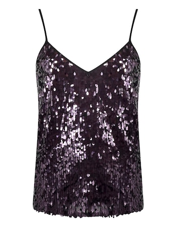 Ro&Zo Sequin Cami Top