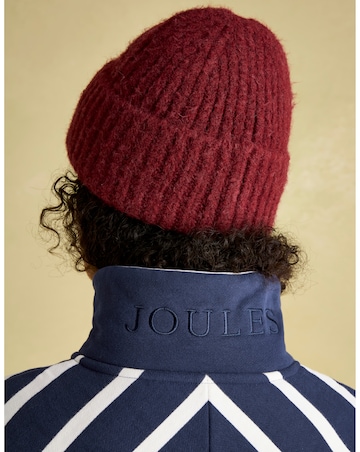 Joules Burham Striped Quarter Zip Funnel Neck Sweatshirt