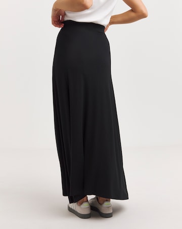 Black Jersey Maxi Skirt