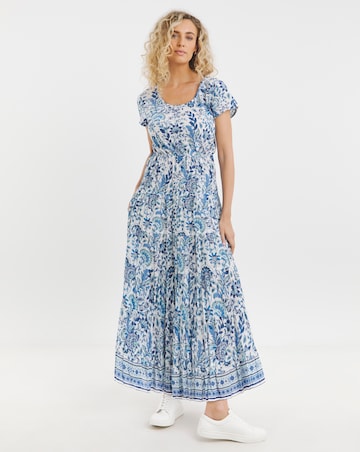 Joe Browns Tabitha Crinkle Cotton Maxi Dress