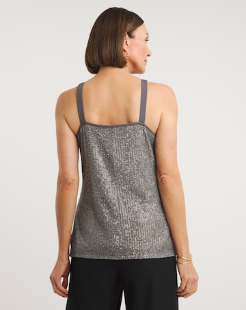 Grey Sequin Cami