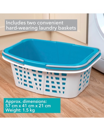 Beldray 2pc Laundry Basket Set