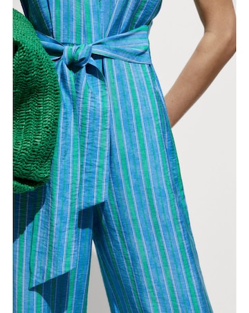 Mango Moraima Stripe Jumpsuit